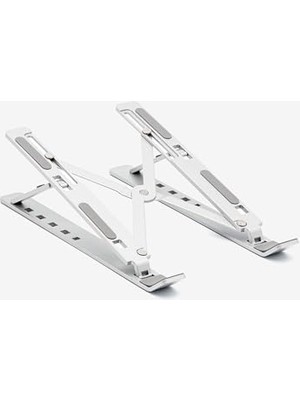 Naque Laptop Standı Katlanabilir Çok Fonksiyonlu Metal Grey