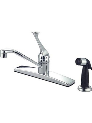 Naque KB0572 Columbia Yan Püskürtücülü Tek Kolu Mutfak Bataryası, 20 Cm, Parlak Krom