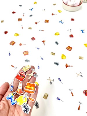 Fluparty Construction - İnşaat Temalı Mini Masa Konfetisi