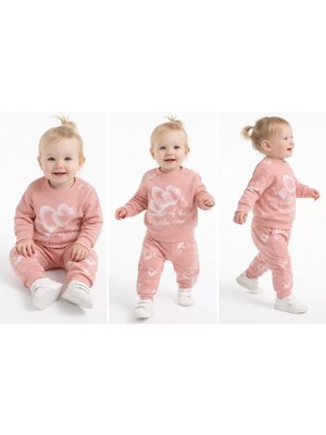 Pekmini Bebe 6/24 Ay Baskılı Penye Bebek Takımı