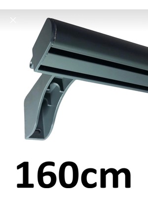 Özgürce Iki Kanallı Antrasit Ray, Şık ve Fonksiyonel Korniş Sistemi