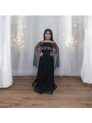 Ahsenim Bebe Askılı Roba Çapraz Sim Ip Uzun Gezboy Abiye Elbise