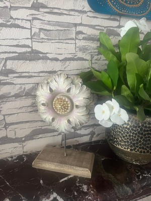 Özgürce Renkli Polyester Ayaklı Çiçek, Biblo ve Dekoratif Obje, Ev Şıklığı