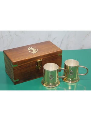 Senka Ahşap Kutulu Pirinç Fincan Seti 4171B