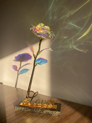 Glow Design Sonsuzluk Gülü Masa Dekoru Hediye Hediyelik Ürün Solmayan Gül Hediye Notu Eklenir Kutulu Gönderim