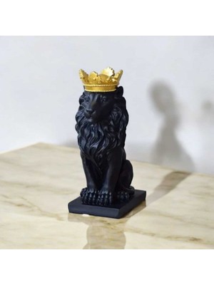 Özgürce Aslan Kral Heykeli Biblosu, Şık Ev ve Ofis Dekorasyonu Için Ideal