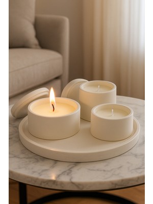 Özgürce Şık Dekoratif Mum Seti, Evinize Zarif Dokunuşlar Katın