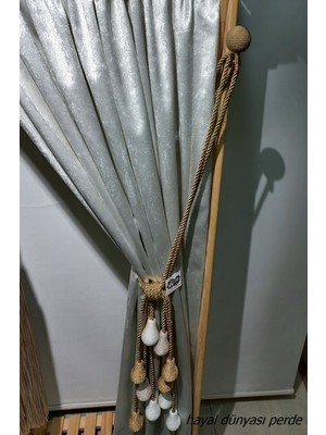 Özgürce El Yapımı Ahşap Perde Toplayıcı Seti, Şık ve Kullanışlı Aksesuarlar