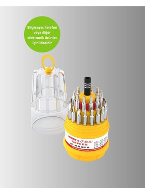 Elektronik Tamir Tornavida Seti Ateşe Dayanıklı ve Ergonomik