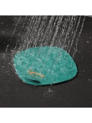 Naque Deniz Kabuğu Desenli Kötü Koku Önleyici Silikon Mat Banyo Mutfak Lavabo Balkon Tıkaç Kapağı Gri