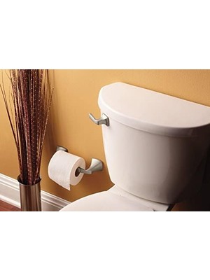 Naque Voss Fırçalanmış Nikel Döner Tuvalet Kağıdı Tutacağı, Duvara Monte Çift Direkli Tuvalet Kağıdı Tutacağı, YB5108BN 34 x 7,7 x 12,5 cm