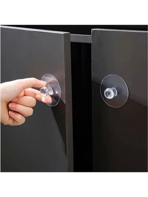 Naque 4’lü Şeffaf Yapışkan Askı – Delmeden Montaj, Iz Bırakmaz, Güçlü Tutuş, Banyo Mutfak Kapı Arkası Askılık Seti