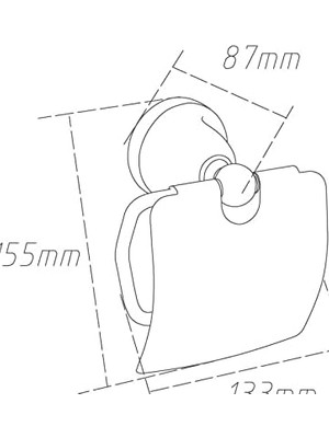 Naque Kapaklı Tuvalet Kağıtlık Pandora Altın