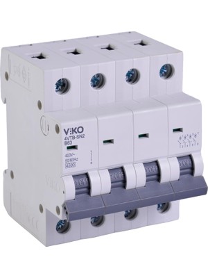 Naque 4VTB-4B63 Otomatik Sigorta 4,5ka B Tipi 4 Kutup 63A