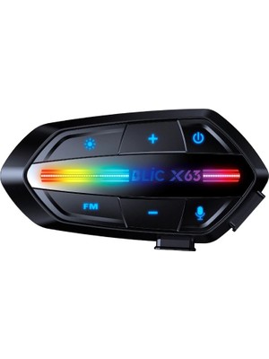 Senka X63 Motosiklet Kask Kulaklık Intercom Işıklı Motorsiklet Interkom 5.3