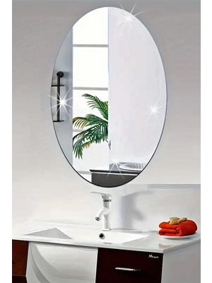 Özgürce Oval Dekoratif Ayna, Banyo, Hol, Koridor ve Oturma Odası Için Özel Ölçüler