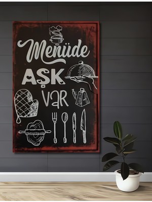 Özgürce Şık Ahşap Dekoratif Tablo ile Mutfakta Sevinçli Anlar