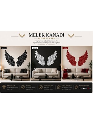 Eseran Print Angel Wings Melek Kanadı Duvar Stickerı
