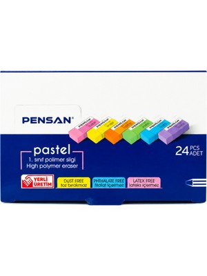 Danacı Kırtasiye Pensan Pastel Renkli Silgi 3 Adet