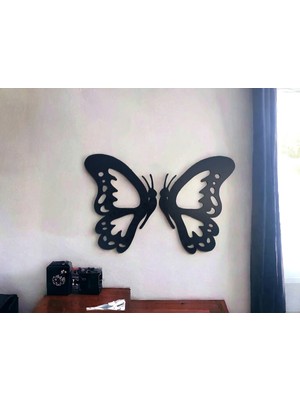Özgürce Şık Ahşap Kelebek Duvar Dekorasyonu, Ev ve Ofis Için Zarif Aksesuar