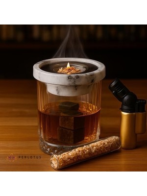 Naque Perlotus Elma Ağacı Viski Tütsüleme Talaşı 5 gr Cam Mantar Kapaklı Tüpte