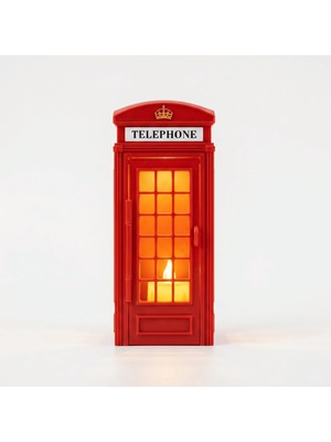 Atatuğ Hediyelik Londra'nın Ikonu: Özel Hediye Kutulu Telefon Kulübesi Kitap Nook (Book Nook) Modeli
