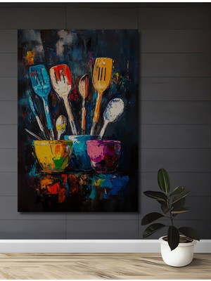 Özgürce Canlı Renkler Ahşap Dekoratif Tablo Ev ve Ofis Için