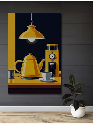 Özgürce Modern Sarı Kahve Ahşap Dekoratif Tablo, Ev, Antre, Salon, Ofis, Mutfak Için