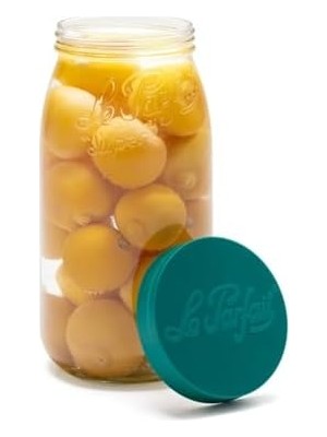 Naque Le Parfait Color Vis Yeşil Kapaklı Cam Kavanoz 3l