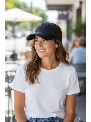 Eleven Markets Çift Kulanımlı Vizor ve Spor Outdoor Cap Üskısmı Açılabilen Ithal Şapka