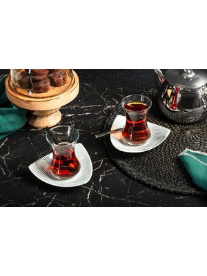 Naque Porland Dots 4 Parça 2 Kişilik Çay Takımı