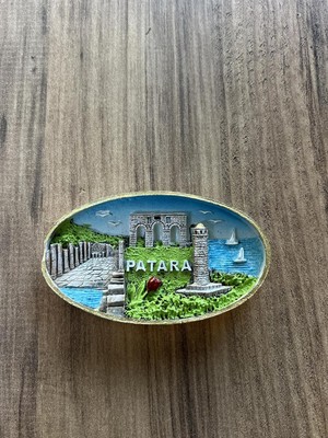 Naque Antik Şehri Manyetik Dekoratif Buzdolabı Süsü, El Yapımı 3D Minyatür Şehir Manzarası, Turistik Hediyelik Eşya