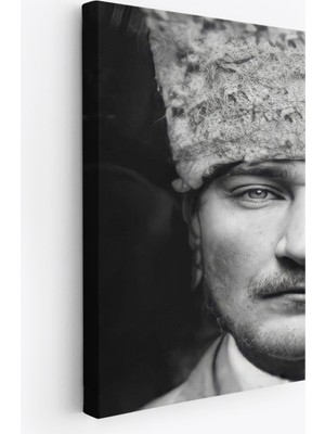 Özgürce Modern Atatürk Portre Tablosu, Dekoratif Kanvas Tablo, Şık Duvar Dekoru
