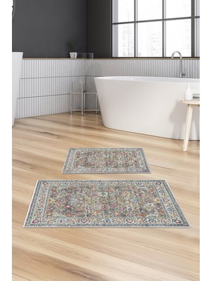 PremiumPort Kaliteli Dijital Banyo 2'li Kaymaz Taban Klozet Takımı Yeşil