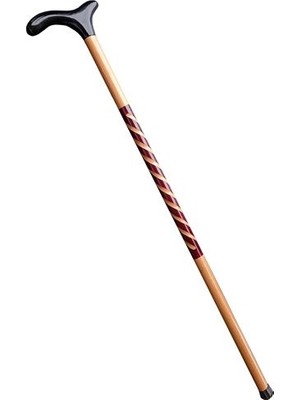 General Turk El Işçiliği Işlemeli Ahşap Baston