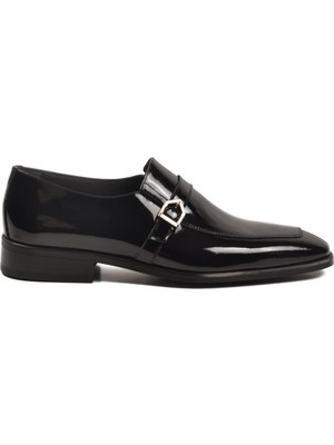 Fosco Siyah Rugan Hakiki Deri Erkek Klasik Ayakkabı 3262 M