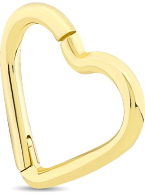 Ethem Gold 14 Ayar Kalp Altın Tragus Piercing