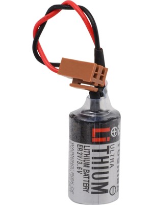 General Toshıba ER3V 3.6V 1/2AA Size Lithium Pil - Kahverengi Soket