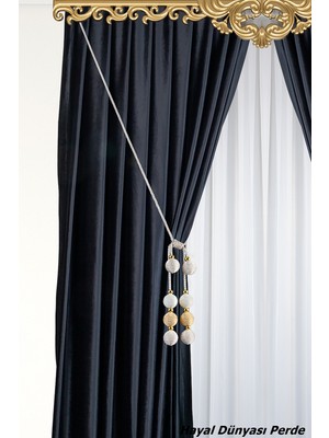 Özgürce Tavan Bağlama Ipi, 8'li Toplu Kornişe Takmalı Perde Bağı Seti