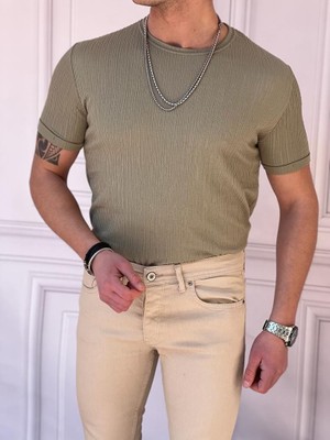 Modefendicom Süper Kalite Armür Kumaş Pamuklu Tshırt