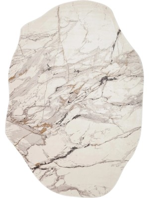 Eko Halı Utopia Utp 12 Cream Grey Amorf Kesim Salon Halısı Oturma Odası Halısı Yatak Odası Halısı Koridor Halısı Mutfak Halısı Modern Makine Halısı