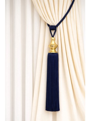 Özgürce Şık Polyester Dökümlü Perde Kol Bağı Tutucu, Dekoratif ve Kullanışlı Tasarım