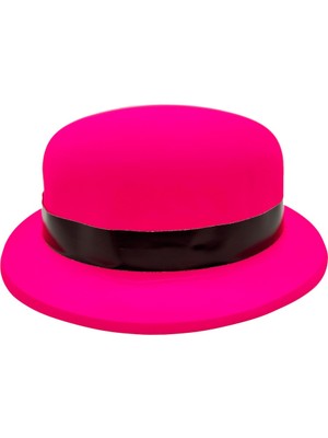 NW NessiWorld Neon Partisi Pembe Renk Melon Plastik Parti Şapkası