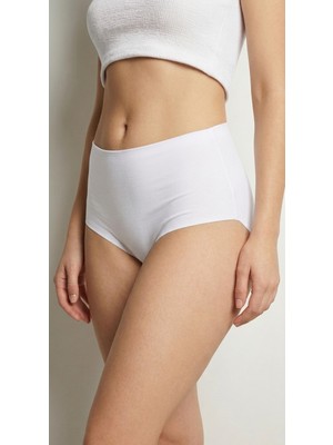 Ypc Pamuklu Yüksek Bel Lazer Kesim Dikişsiz Bikini Külot