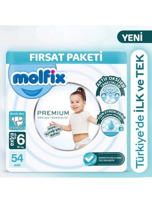 Nessi World Premium Bebek Bezi Ultra Fırsat Paketi 6 Beden 15+ kg 54 Adet