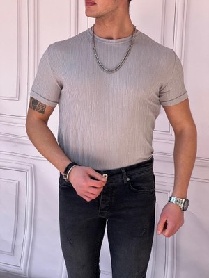 Modefendicom Süper Kalite Armür Kumaş Pamuklu Tshırt