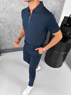 Modefendicom Yüksek Kalite Polo Yaka Fermuarlı Tshirt