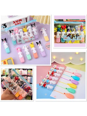 Değirmen Grup Kuromi, Hello Kitty ve Süper Kahramanlı Fosforlu 6 'lı Kalem Seti
