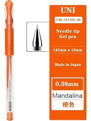 Uniball Signo Needle ( 0.38 )  Jel Kalem Mandalina