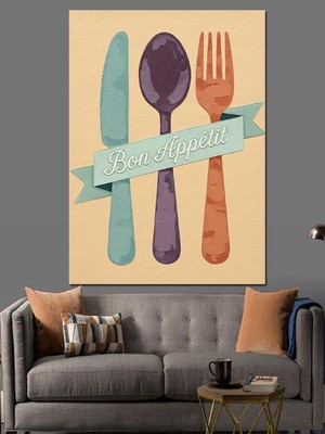 Özgürce Retro Tarzda Dekoratif Kanvas ve Mdf Ahşap Tablo Seti